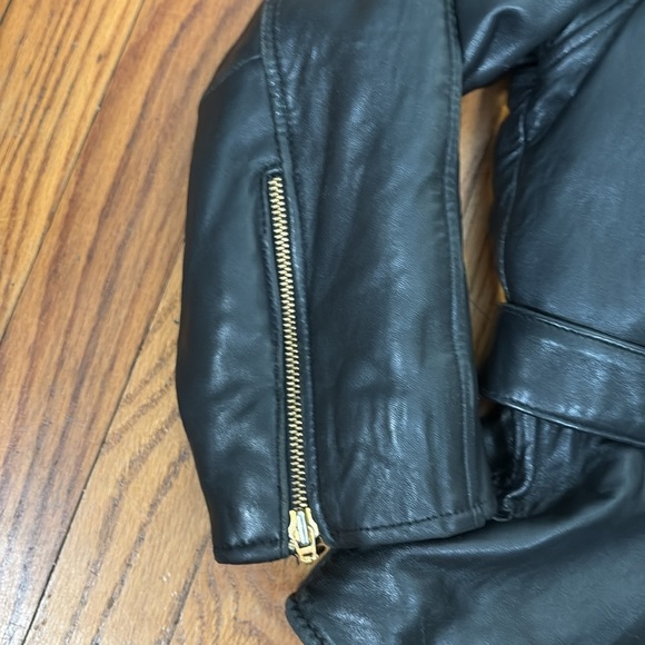 Vintage Marcia Leather Jacket Black Women’s XL Bomber Biker Moto - Picture 7 of 11